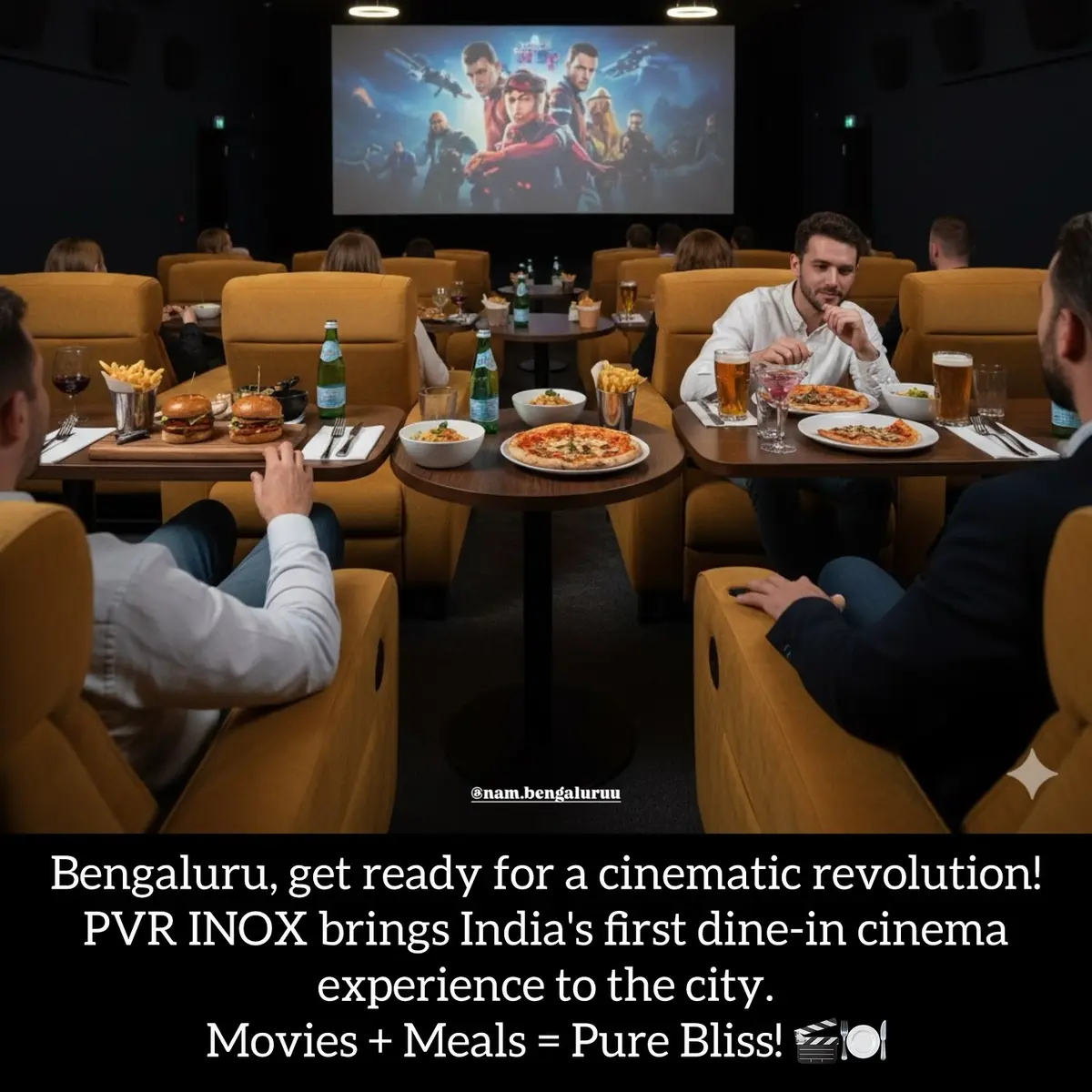 Bengaluru dine-in cinema launch feature